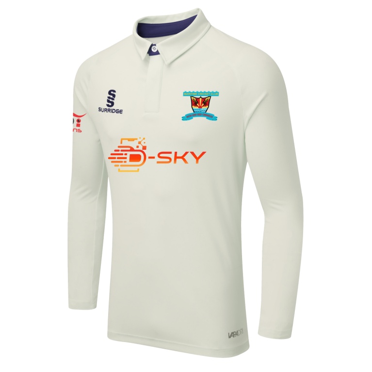 Ergo Long Sleeve Cricket Shirt Navy